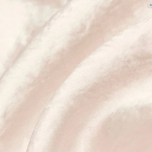 Aritzia Slip Satin Midi Skirt Nude Blush Champagne Size 10 - Picture 3 of 9